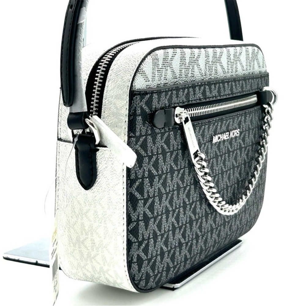 Michael Kors Jet Set Large Signature Logo Crossbody
Bag Black Multi - Picture 5 of 11